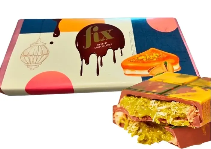 Шоколад Дубайський Fix Dessert Chocolatier з фісташкою 200 г. - фото 2