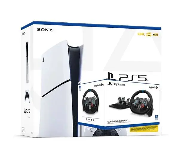 Ігрова консоль Sony PlayStation 5 Slim 1 ТБ + Кермо та педалі Logitech G29 Driving Force Racing Wheel - фото 5