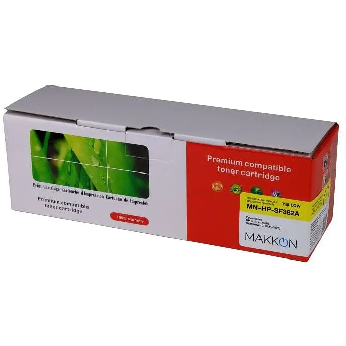 Картридж Makkon для HP CF382A (312A) yellow (MN-HP-SF382A) - фото 6