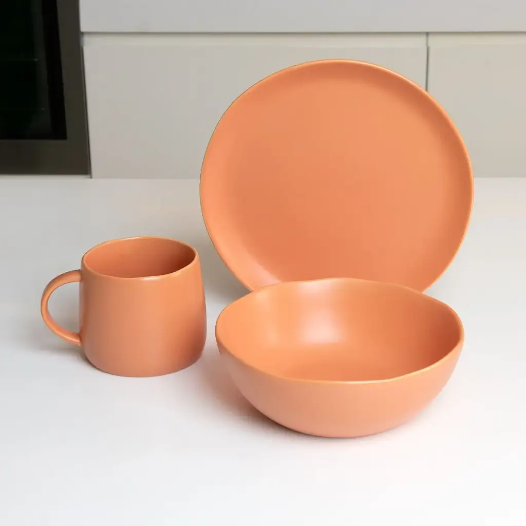 Тарелка глубокая МВМ My Home KP-31 18 см коралловая (KP-31 CORAL) - фото 3