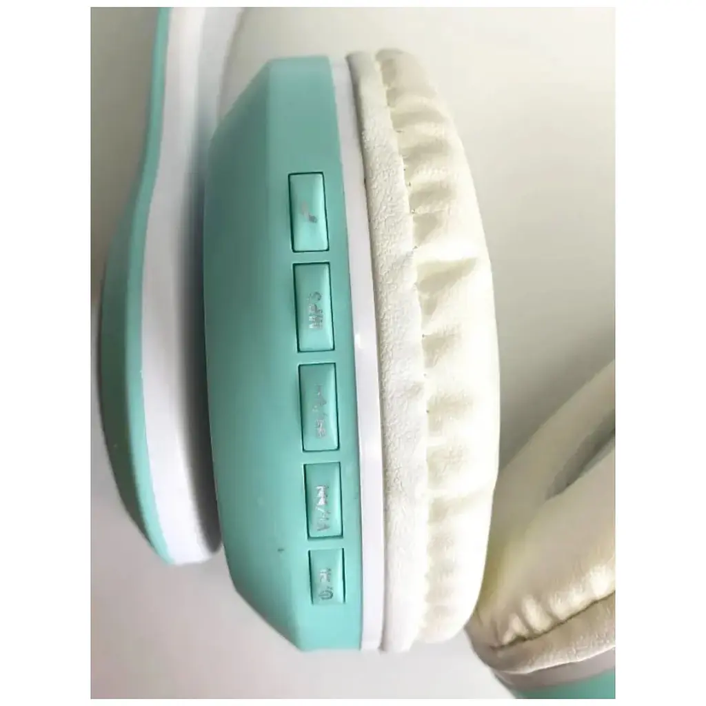 Беспроводные детские наушники Cat Ear STN-28 Bluetooth с кошачьими ушками светящимися бирюзовыми - фото 5