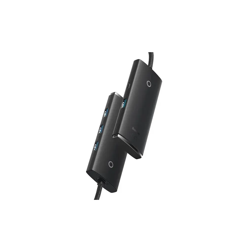 Концентратор Baseus USB-C to 4xUSB 3.0 1.0m black (WKQX030401) - фото 4