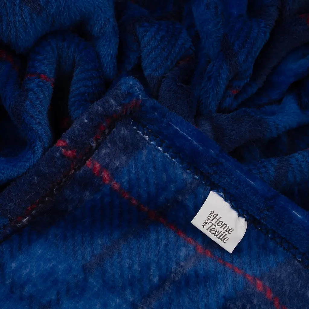 Плед Ardesto Flannel 160 х 200 см 100% полиэстер клеточка синий (ART0134PB) - фото 4