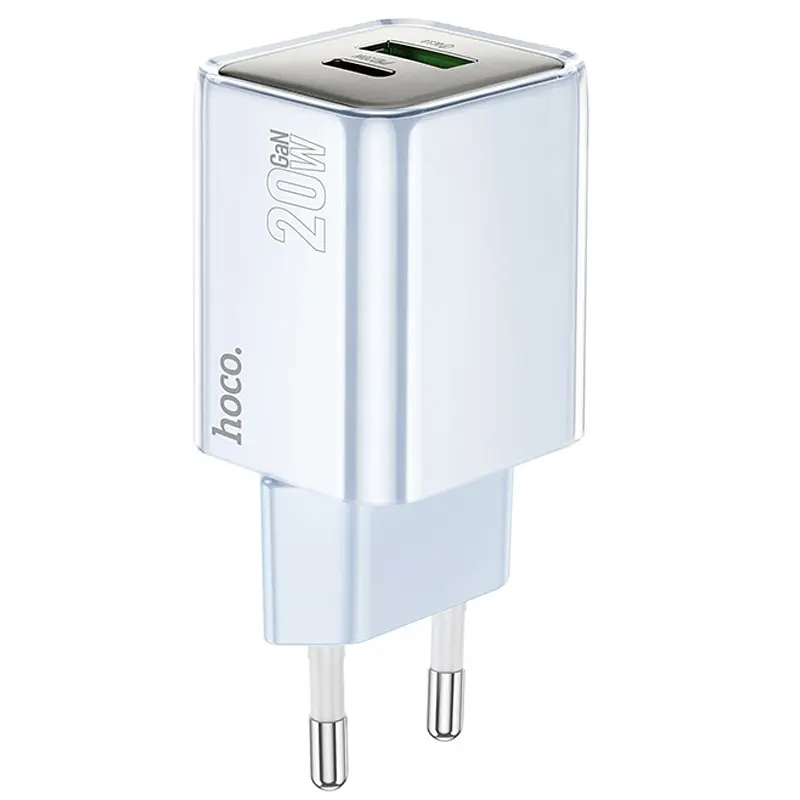 МЗП Hoco N46 Glorious PD20W+QC3.0 (1USB-A/1C) Blue - фото 3