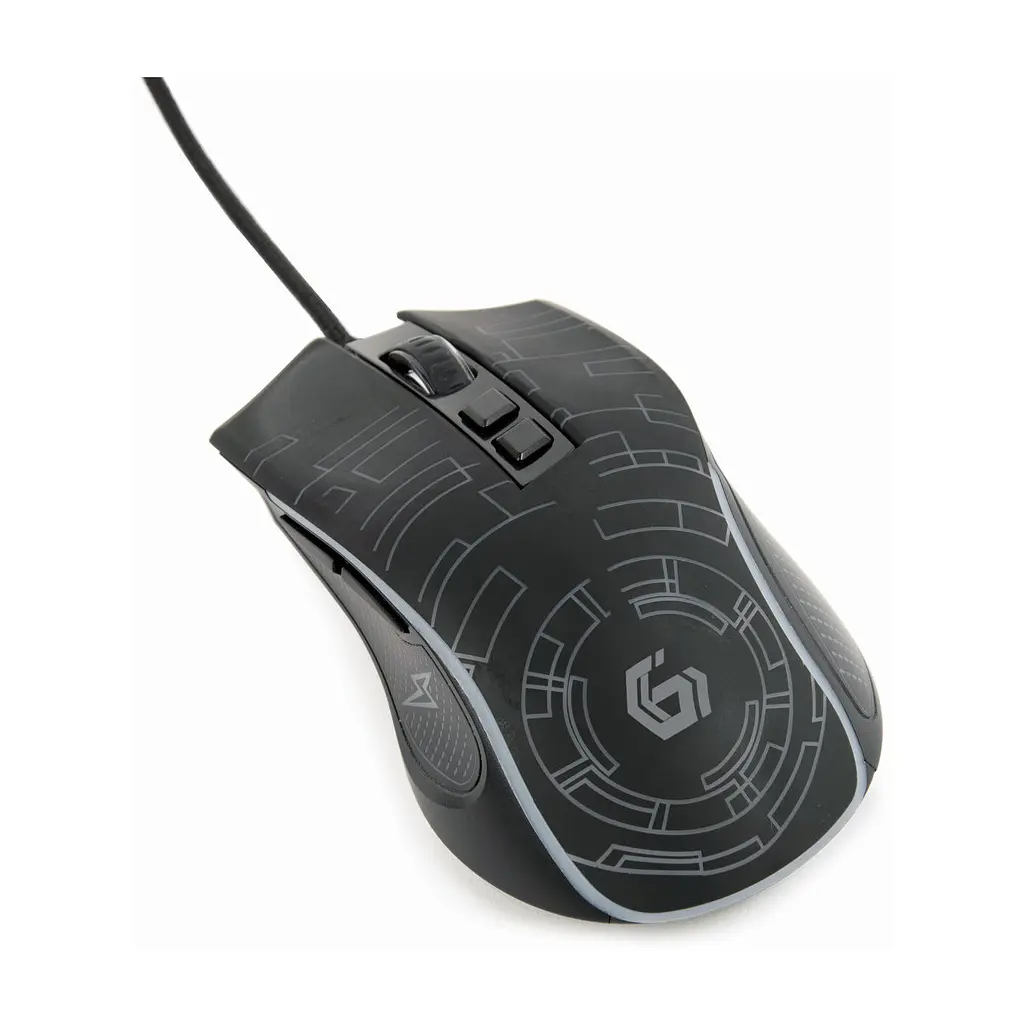 Мишка Gembird MUSG-RGB-01 USB Black (MUSG-RGB-01) - фото 5