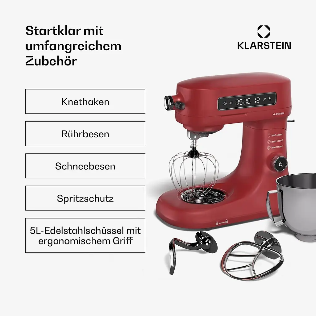 Кухонный комбайн Klarstein Chiara (10045124) - фото 6