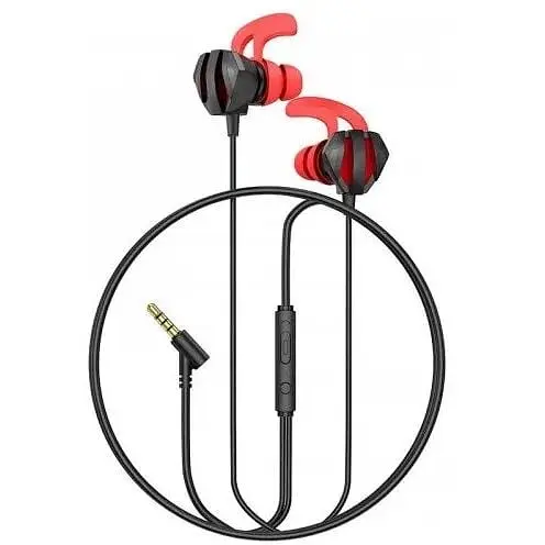 Навушники Hoco Sharp wire control gaming earphones with microphone M105 чорні 6931474789792 - фото 7