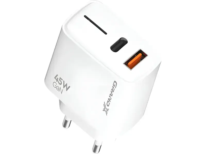 Мережевий зарядний пристрій Grand-X 45 W White (CH-460W) - фото 2