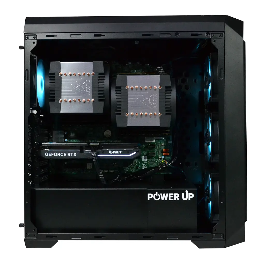 Комп'ютер Power Up #27 для Premiere Pro/AMD EPYC 7642 x2/256 GB/HDD 6 TB/SSD 2TB/GeForce RTX 5070 12 Gb - фото 3