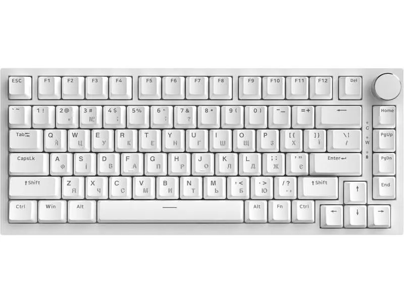 Клавіатура Ajazz AK820 Red Switch White USB-C (AK820-R-W) - фото 2