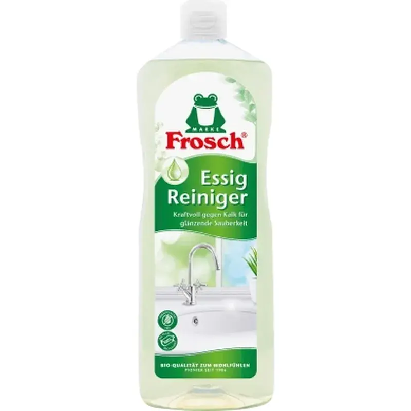 Рідина для чищення ванн Frosch з яблучного оцту для видалення вапняних відкладень 1 л (4001499960178/4009175957320) - фото 2