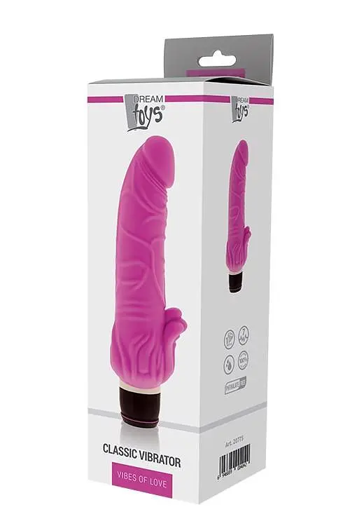 Реалистичный вибратор Dreamtoys Classic 21.5 см розовый - фото 3