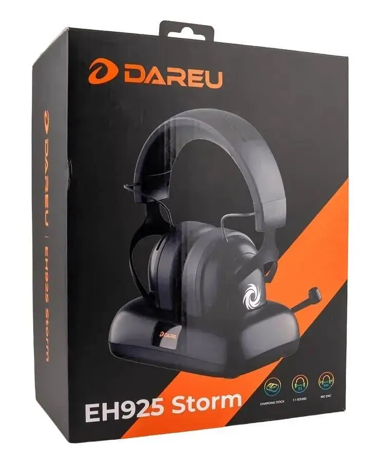 Ігрова гарнітура DAREU EH925 Storm Flash Speed Black (HS-EH925-STRM) - фото 12