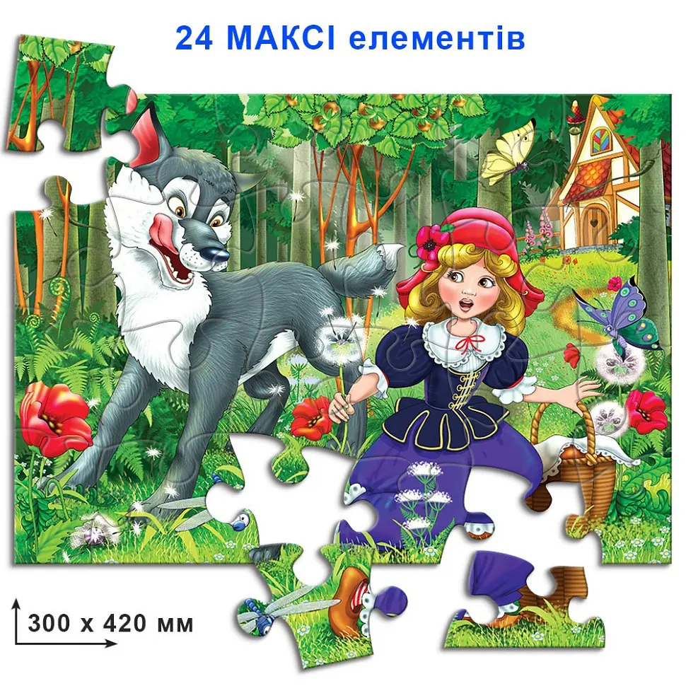 Дитячі пазли "Червона Шапочка" 82142 на 24 елемента - фото 2
