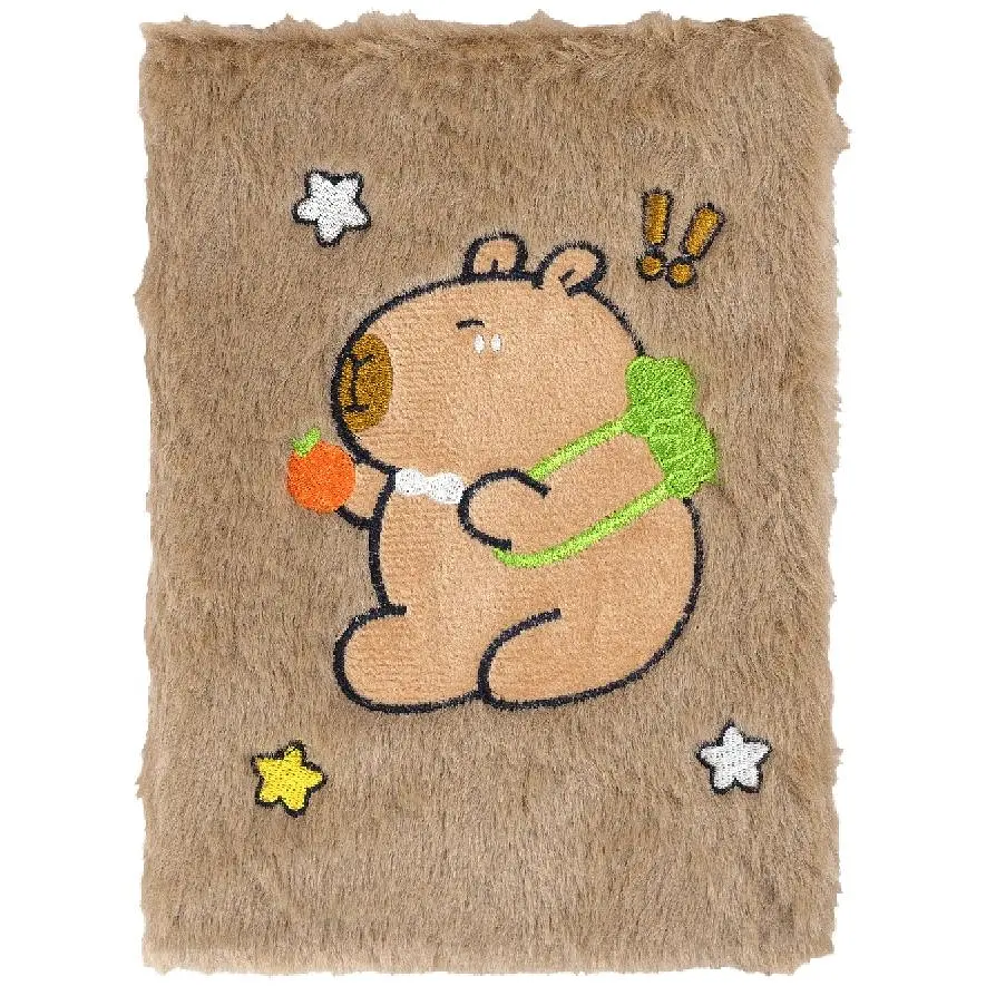 Блокнот А5 ZiBi Capybara 13 Kids Line плюшевый клетка 80 листов (ZB.700034) - фото 2