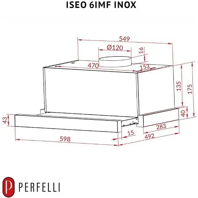 Вытяжка телескопическая Perfelli Iseo 6IMF Inox - фото 12