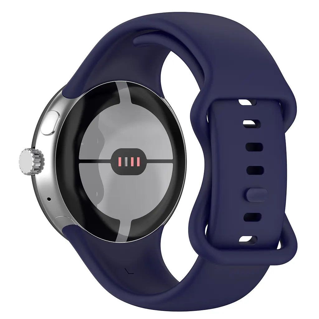 Силіконовий ремінець на смарт годинник Google Pixel Watch 3 45mm/4 45mm, Silicone, midnight blue, зі зручною застібкою, на фітнес браслет, ArmorStandart (ARM84022) - фото 2