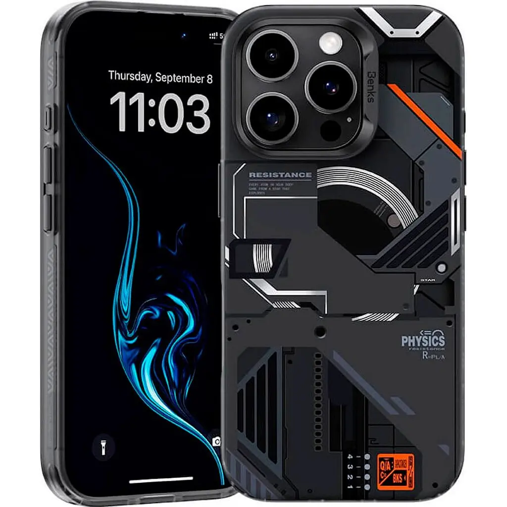 Чохол Benks Mecha Case with MagSafe для Apple iPhone 16 Pro Max Black (6948005905484) [132543] - фото 3