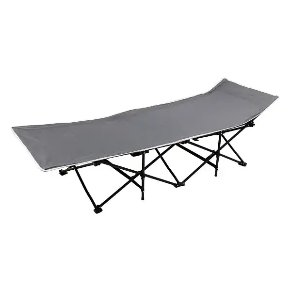 Ліжко розкладне туристичне Yiwu 185x60x50 см із сталевим каркасом розкладачка складна для дачі кемпінгу риболовлі SJ-0033G - фото 5