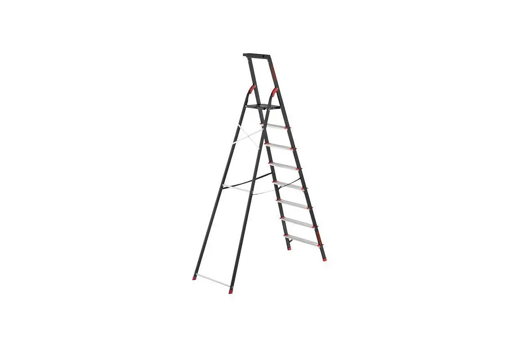 Драбина сталева Intertool LT-0058 на 8 ступенів висота до платформи 1720 мм - фото 2
