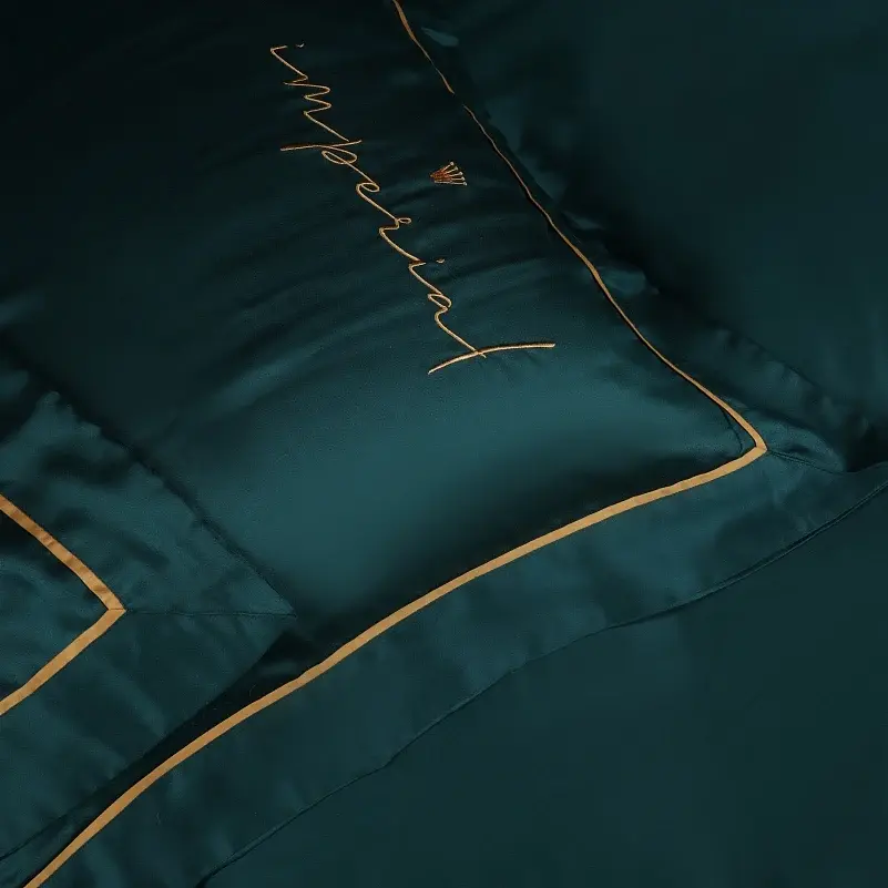 Наволочка MirSon Imperial Tencel №07 Emerald 40х40 см (2200010755787) - фото 3