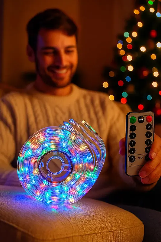 Гірлянда XPRO кольорова з пультом на 350 ламп (47933-LIGHT 350-rgb_237) - фото 3
