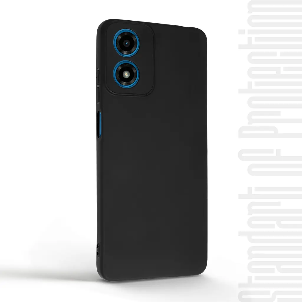 Чехол-накладка для смартфона Motorola G04/G04s/E14, противоударный, силиконовый, термополиуретановый (ТПУ), с защитой камеры и корпуса, черный, защита всего корпуса, ArmorStandart (ARM73881) - фото 2