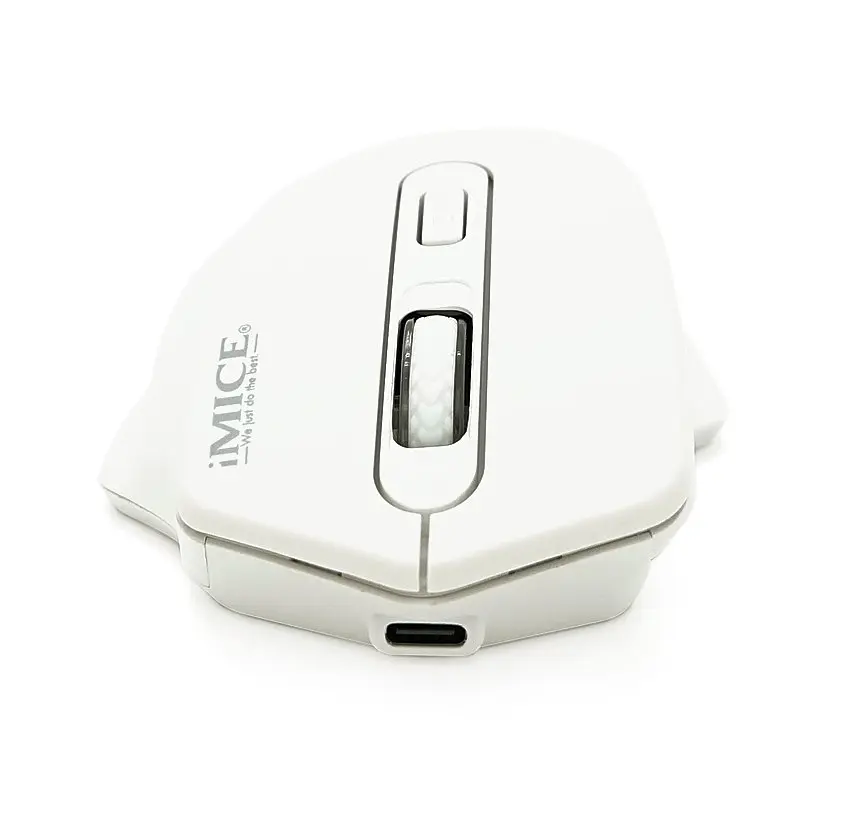 Игровая мышь беспроводная iMICE G1800 Rechargeable, 4 кнопок, аккумулятор, 1600dpi, 2.4Ghz, White - фото 2