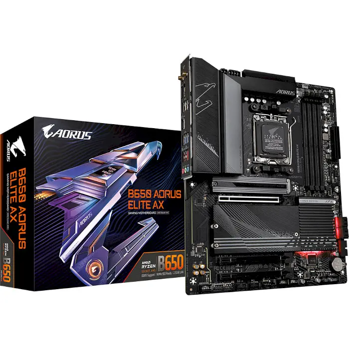 Материнська плата Gigabyte B650 AORUS ELITE AX (B650 AORUS ELITE AX) (Socket AM5, AMD B650, ATX) Б/в - фото 5