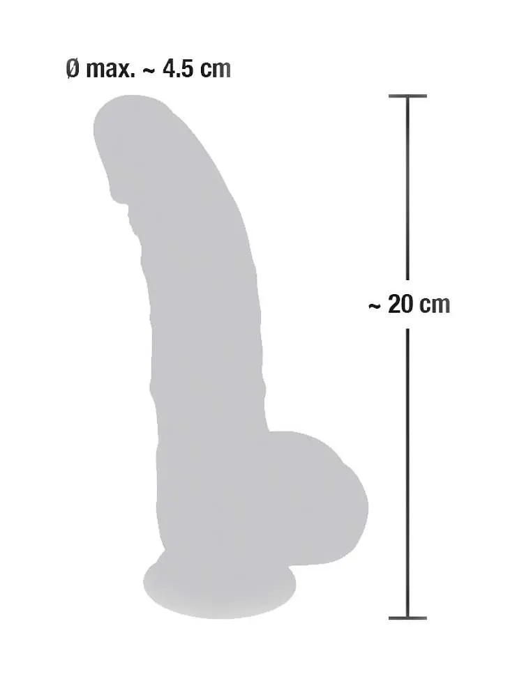 Фаллоимитатор Orion Medical Silicone Dildo 20 см телесный - фото 6