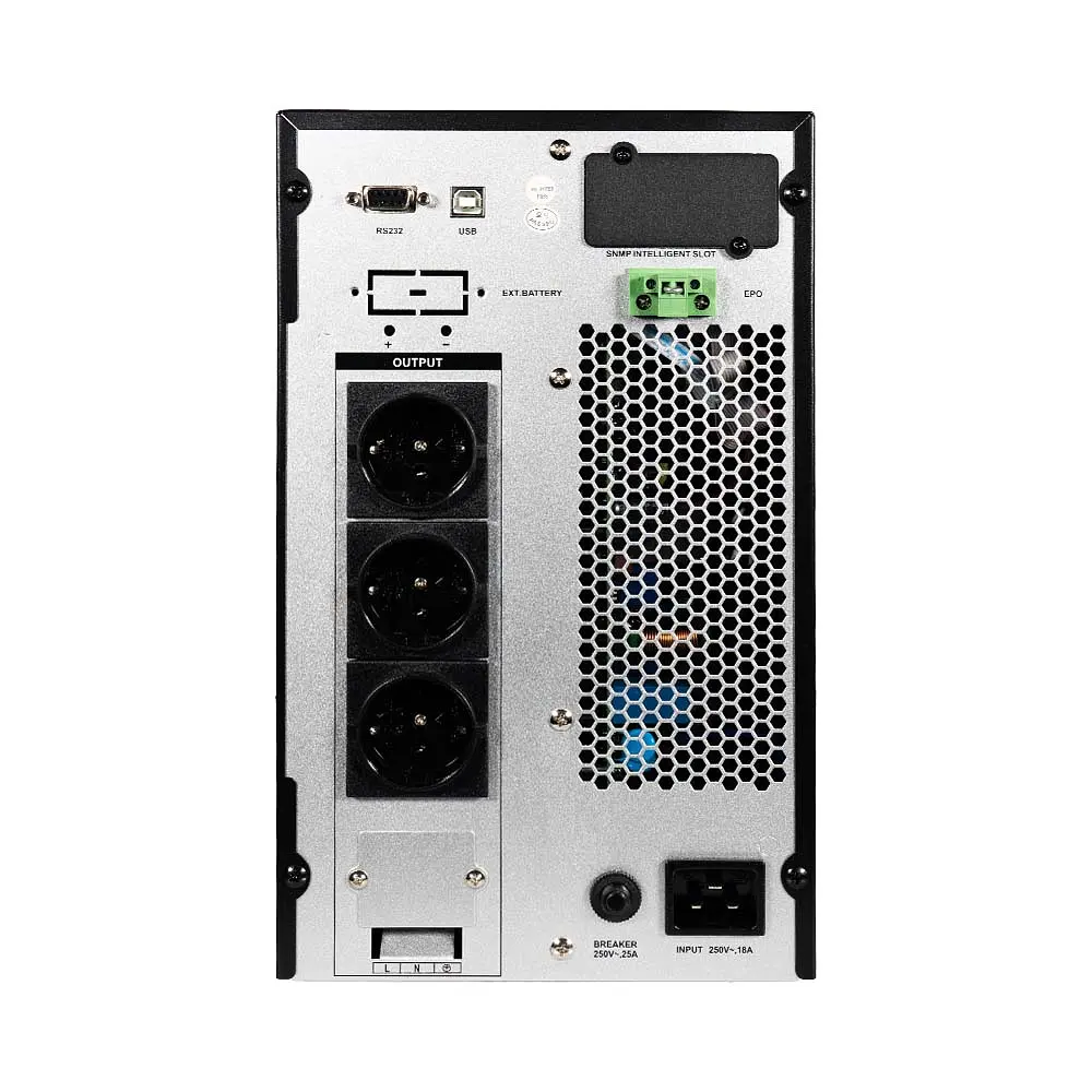Джерело безперебійного живлення Kraft KRF-T3000VA/3000W(LCD) Pro Online UPS з вбудованими акумуляторними батареями (42-00107) - фото 5