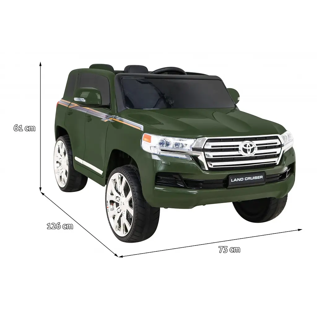 Електромобіль Ramiz Toyota Land Cruiser 12 В, хакі (PA.JJ2022.ZIE) - фото 2