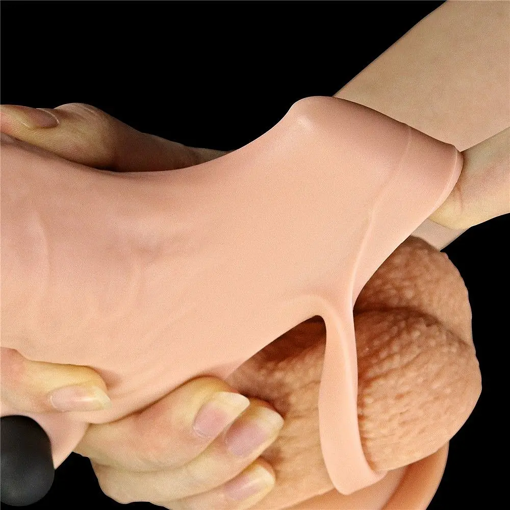Насадка на пеніс Add 2 Pleasure X Tender, 19 см (тілесний) - фото 7