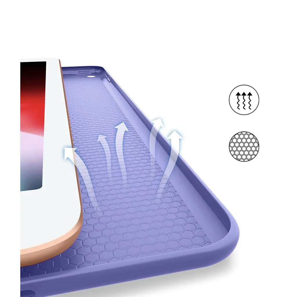 Чохол до планшета BeCover Tri Fold Soft TPU Silicone Apple iPad 10.2 2019/2020/2021 Purple (708517) - фото 6