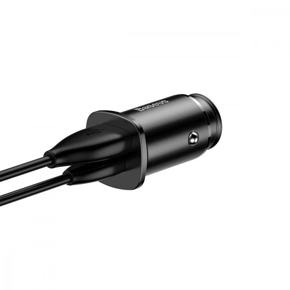 АЗП Baseus Square Metal 30W (Type-C + USB) - фото 5