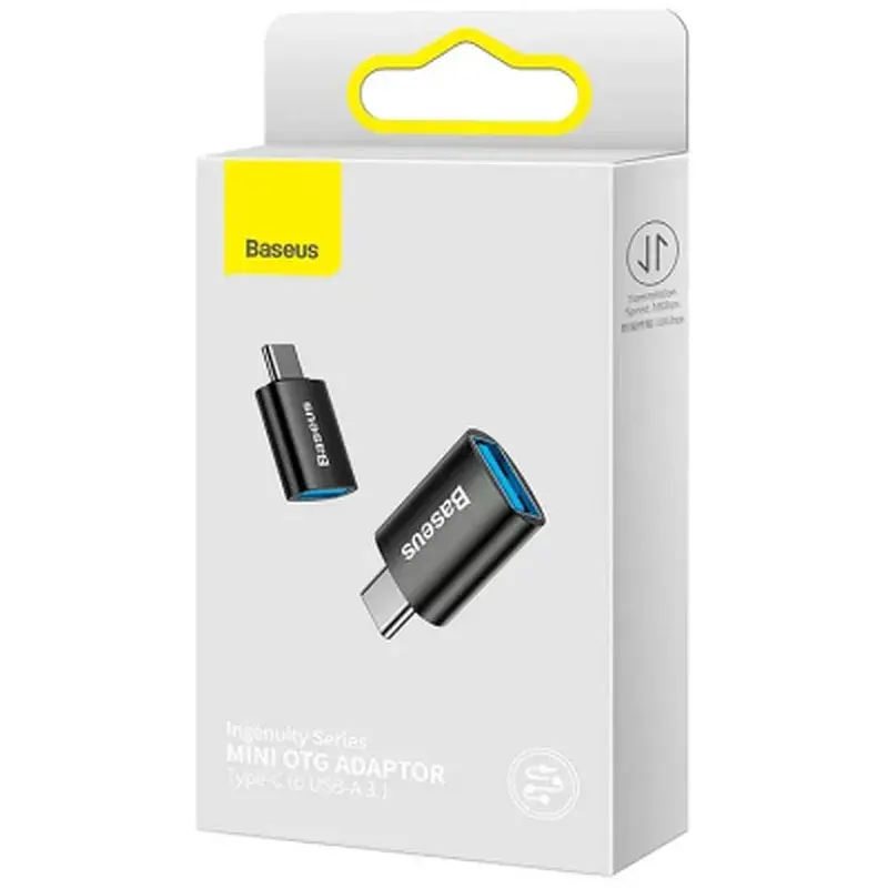 Перехідник OTG USB 3.1 AF to USB-C black Baseus (ZJJQ000001) - фото 3