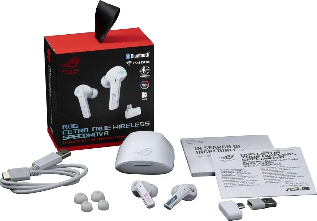 Навушники ASUS TWS ROG Cetra True Wireless SpeedNova White (90YH03Y0-BTUA10) - фото 3