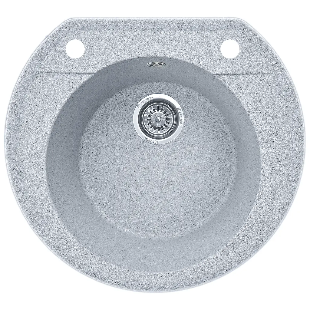 Мойка кухонная Valetti 31N гранитная 530х490 мм серая - фото 4