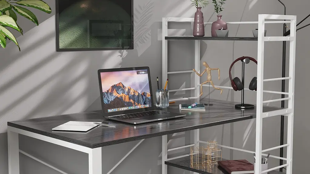Письмовий стіл Ferrum-decor Серії Конект з етажеркою 75x120x60 білий ДСП Сосна Кембра 16мм (FRD-104229) - фото 7
