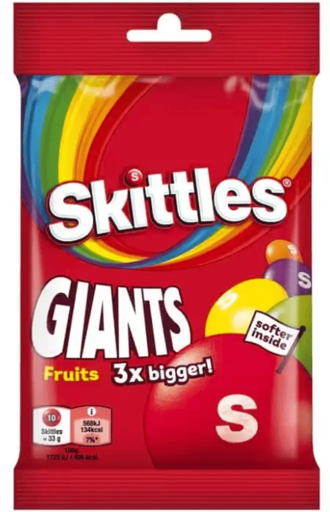 Драже Skittles Giants Fruits 116г