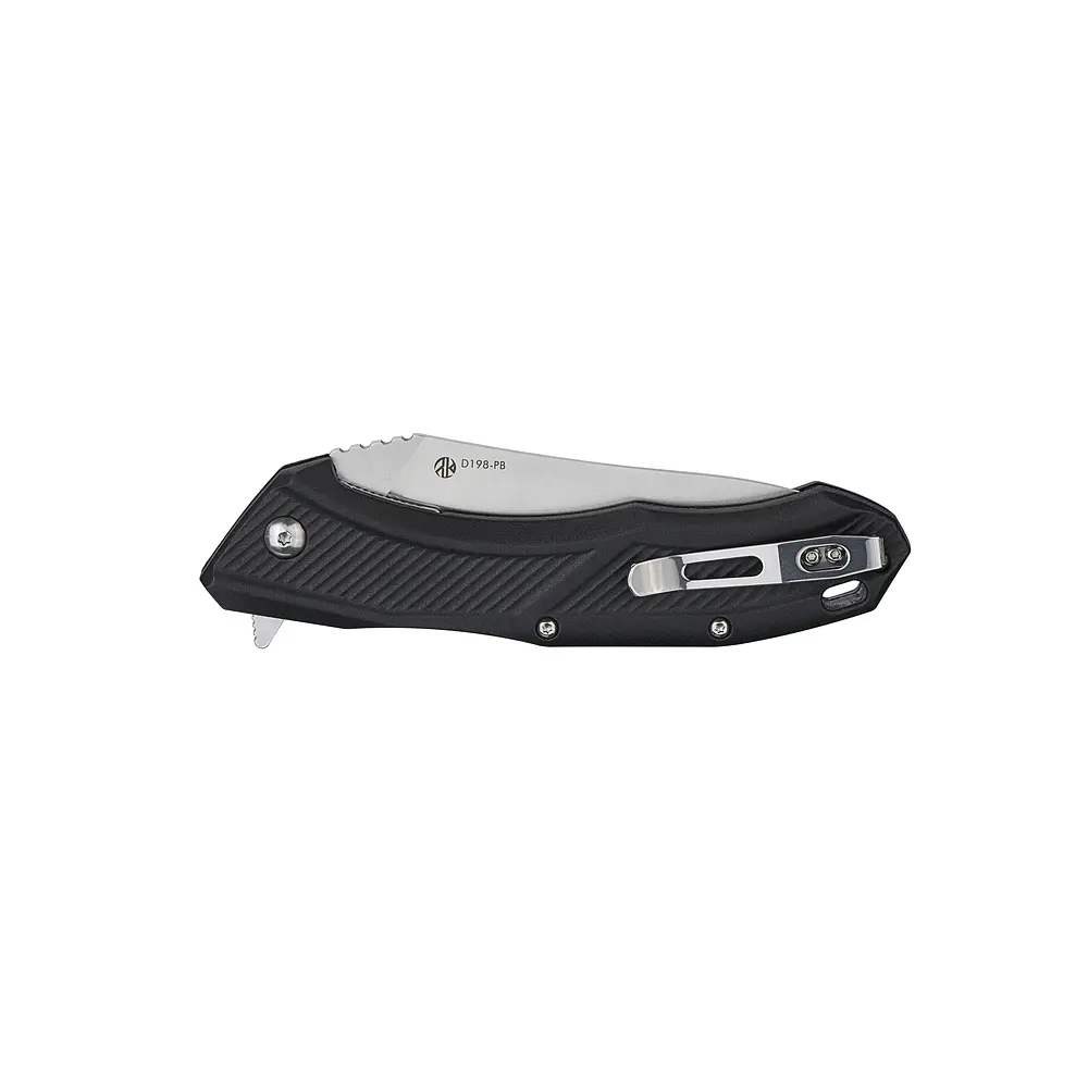 Ніж складаний туристичний Ruike D198-PB, (9.8 см) 8Cr13Mov / PA66 GF-35 чорний - фото 7
