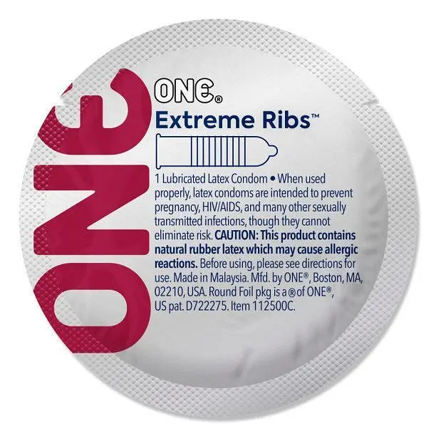Екстремально ребристі презервативи One Extreme Ribs, 1 шт One One Extreme Ribs 101879