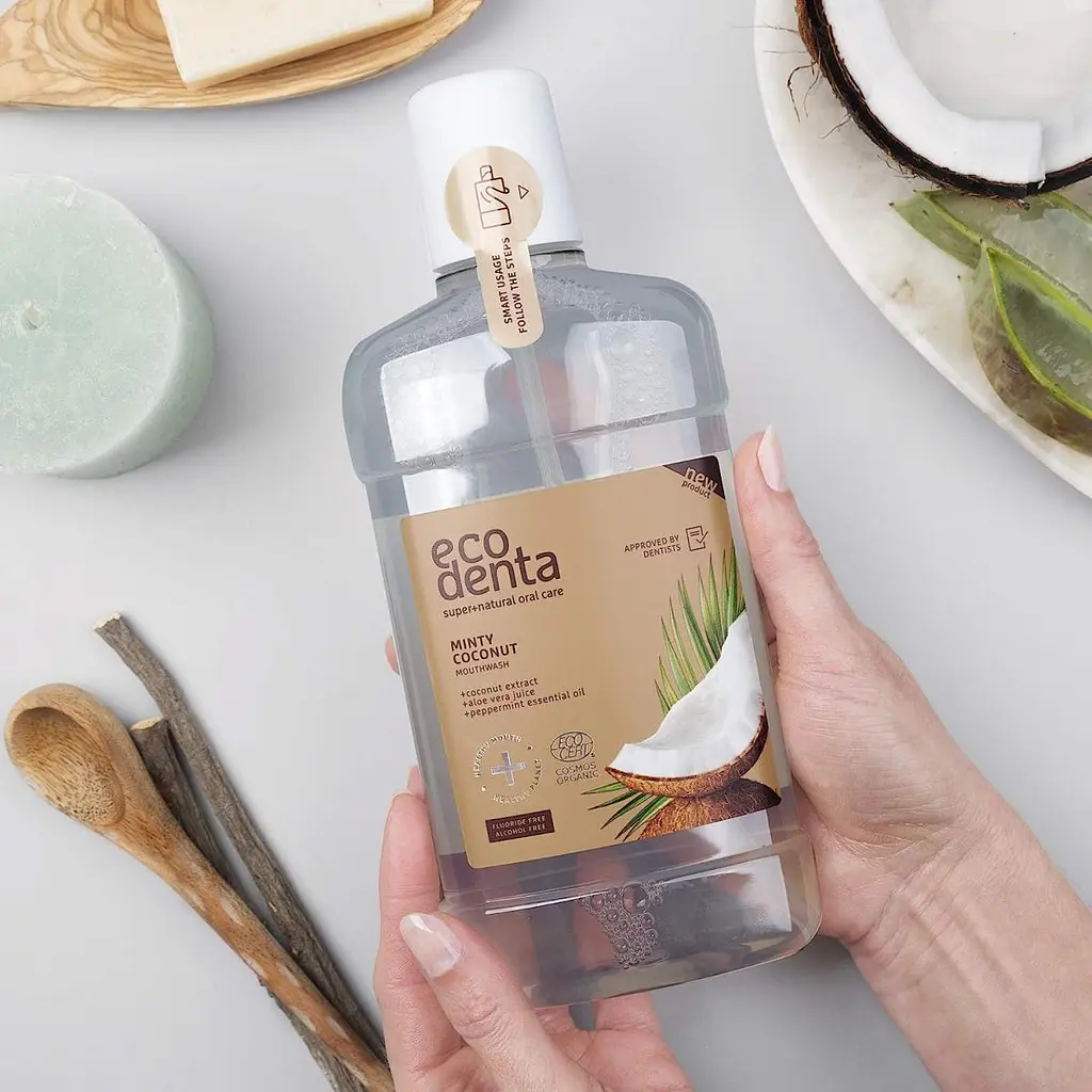 Ополаскиватель для полости рта Ecodenta Organic Minty Coconut, 500 мл - фото 5