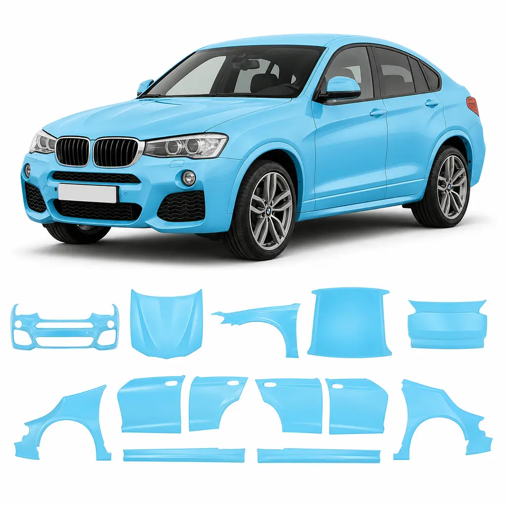 Антигравійна захисна бронеплівка за лекалами для BMW X4 F26 2014-2018 - повний кузов