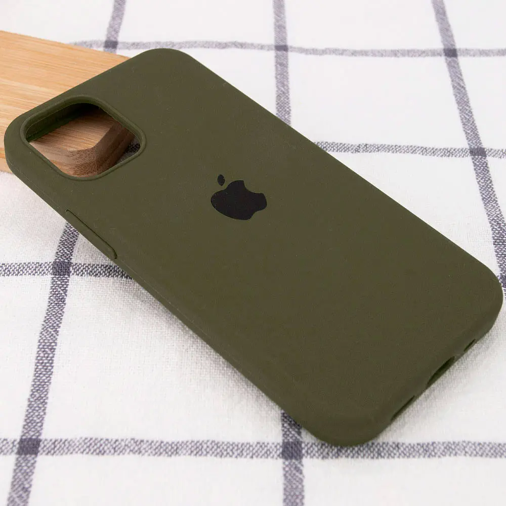 Чохол Silicone Case для Apple iPhone 15 Pro Dark Olive AA [92752] - фото 3