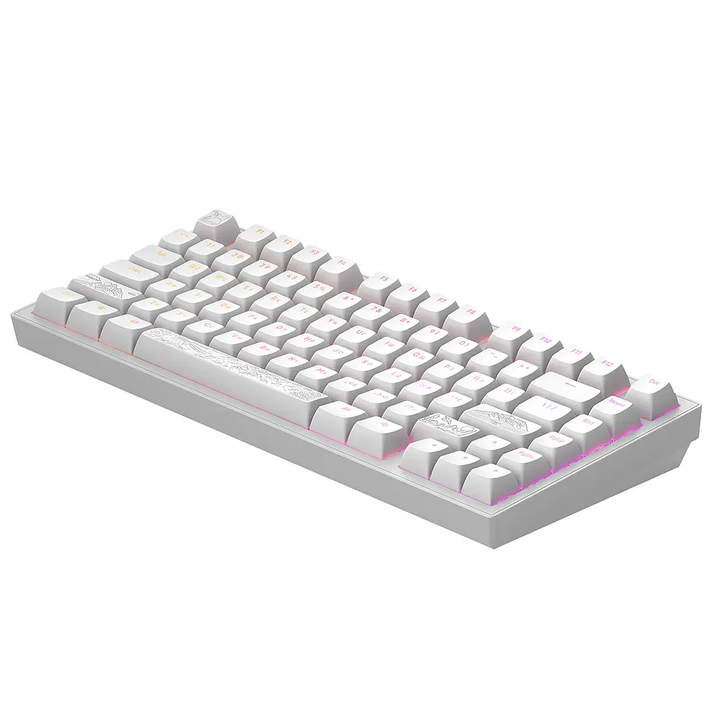 Клавіатура Dark Project ALU81 Terra Nostra PBT RGB Mech G3MS Moonstone White (DPKB_NOSTRA_81_ANSI_WHITE_UA) - фото 5