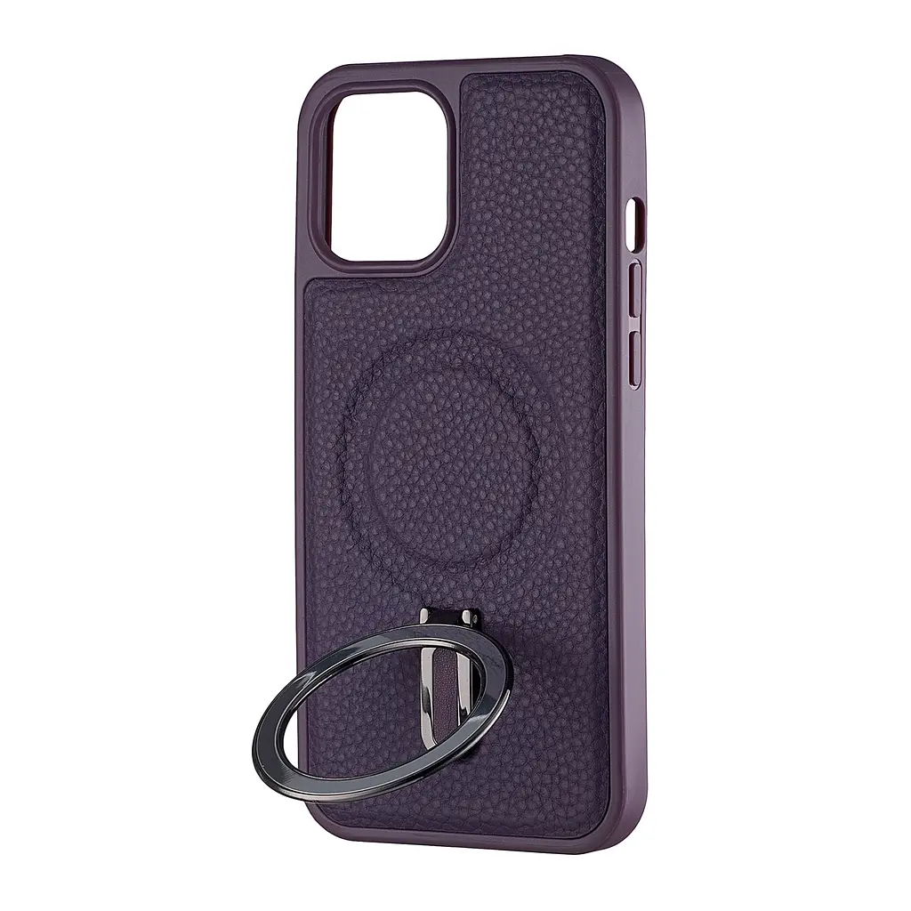 Чохол Jinduka Leather Ringo iPhone 12 Pro Max Purple - фото 4