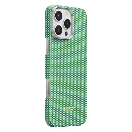 Карбоновий чохол Pitaka Ultra-Slim Case Forest Green для iPhone 16 Pro (KI1601PFOR) - фото 2