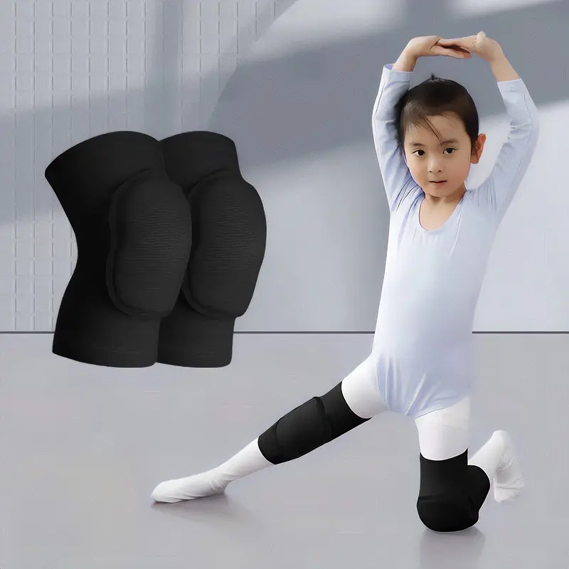 Наколенники детские для танцев 4-8 лет черные 9901 - фото 3