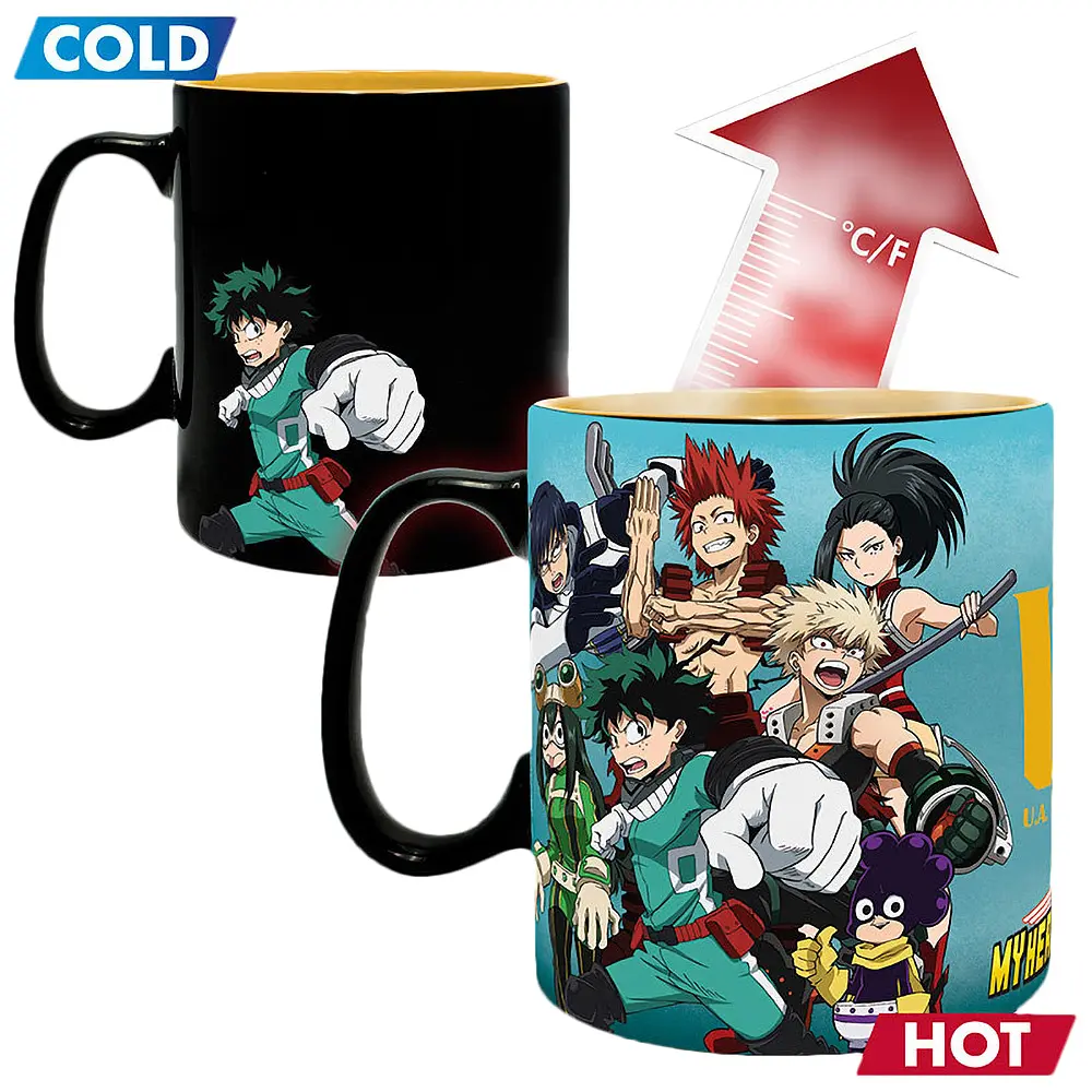 Чашка хамелеон My Hero Academia Group (Моя геройська академія) 460 мл - фото 2